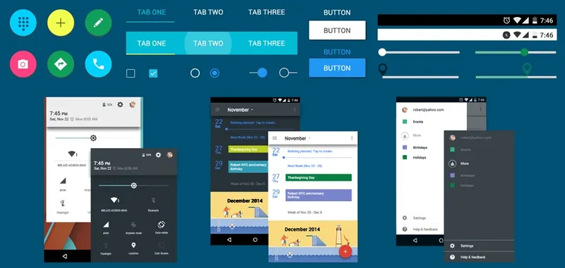 10 Great Lollipop UI Login Screen Design
