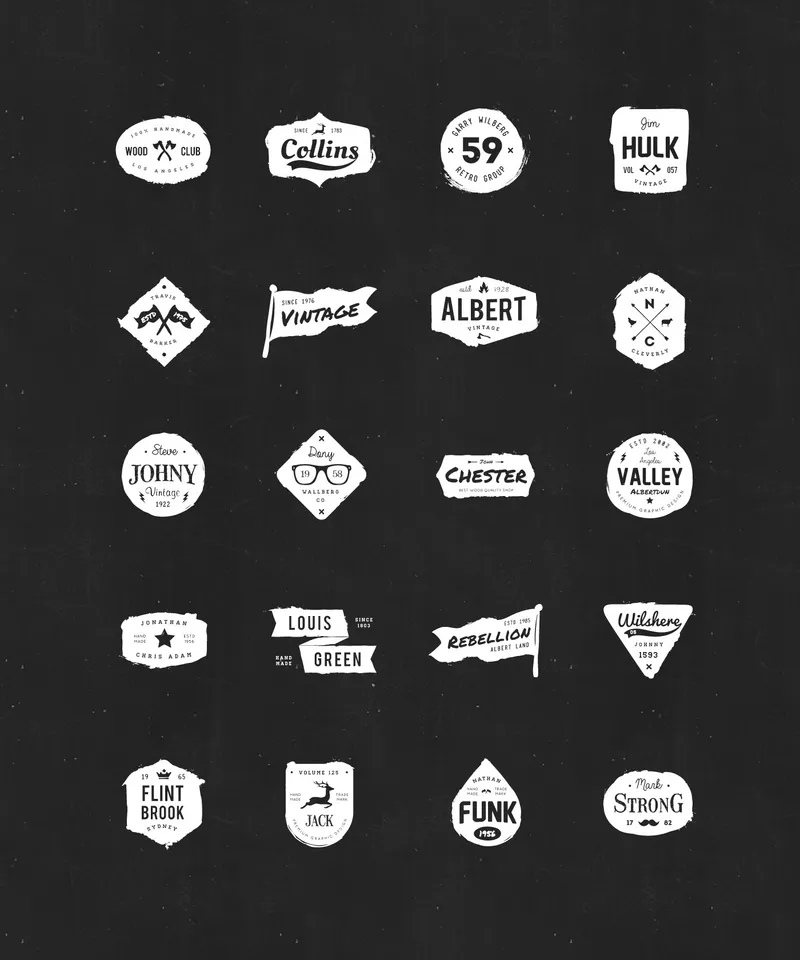 20 Ink Logos free PSD