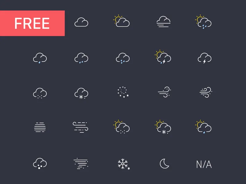 21 Weather Icons