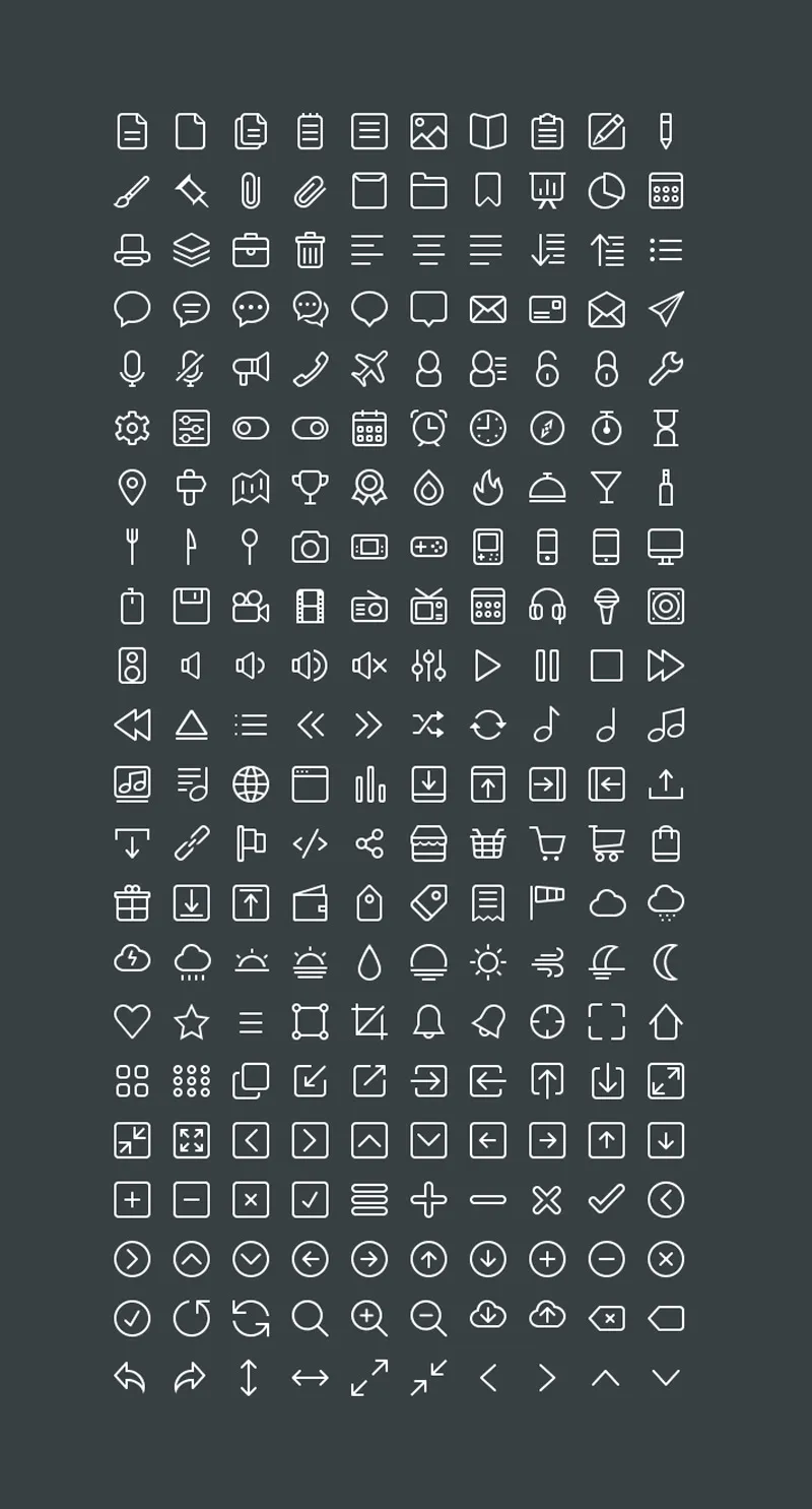 220 Line Icons