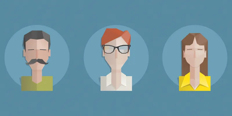 3 Free Flat Avatars PSD
