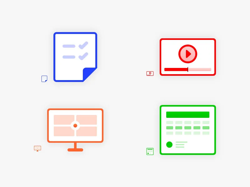 4 Icon Set