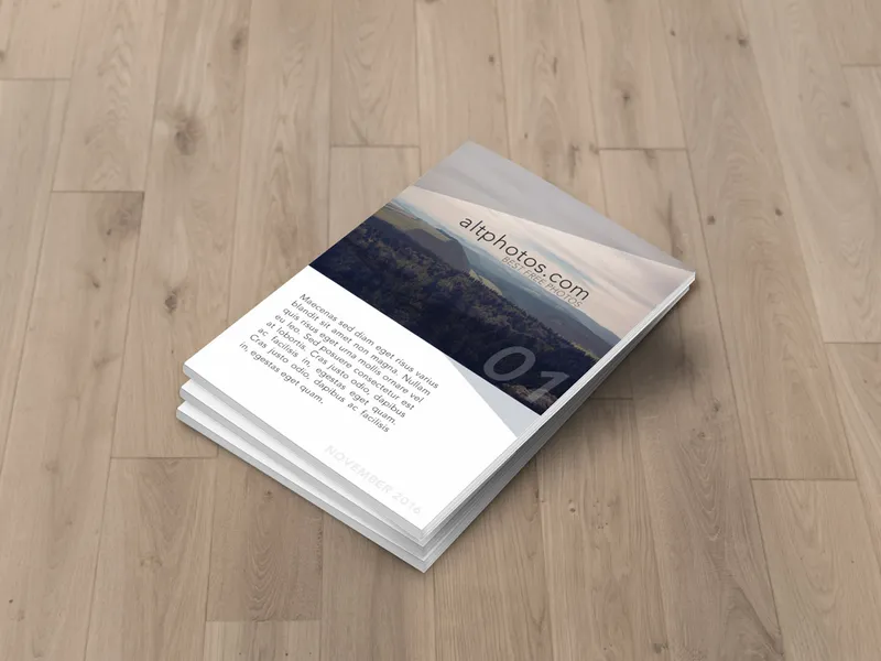 5 Free Magazine PSD Mockup