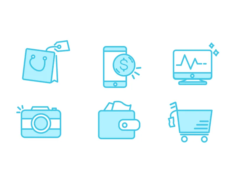 6 Line Icons
