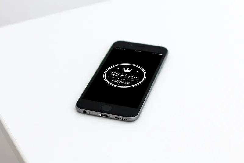 Black iPhone 6 Free Mockup