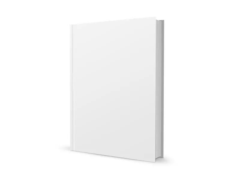 Blank Book Template PSD