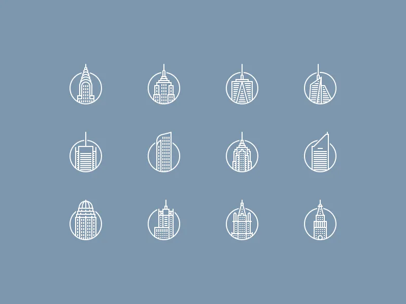 Buildings Icons
