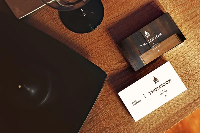 Business Card Tablet Free Mockup