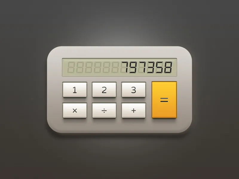 Calculator Free PSD File