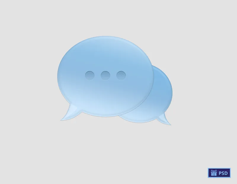 Chat Bubble Free PSD