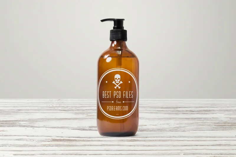 Dispenser Bottle PSD Mockup