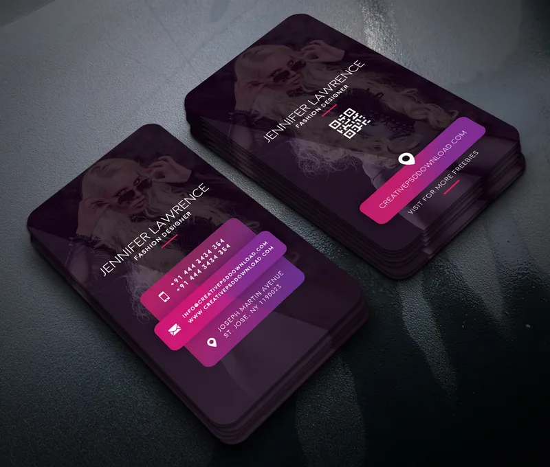 Fashion Designer Business Card Free PSD