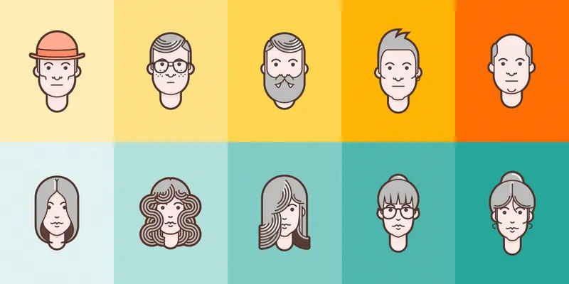 Flat Avatar Set