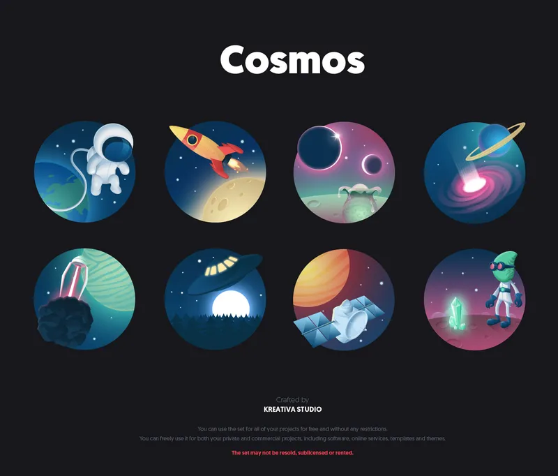 Free Cosmos Icon Set