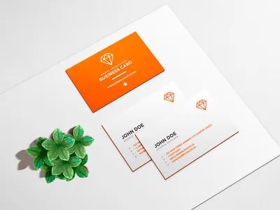 Free Elegant Business Card Mockup PSD