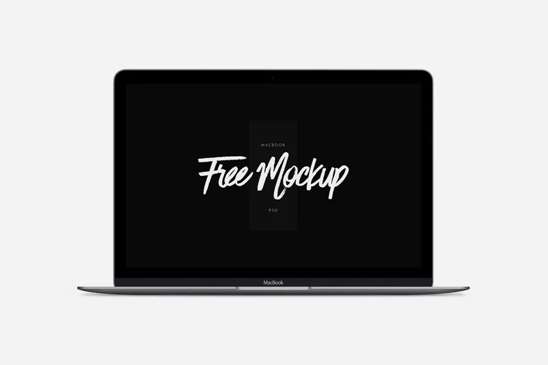 Free MacBook PSD Mockup