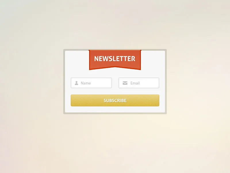 Free Newsletter Form PSD