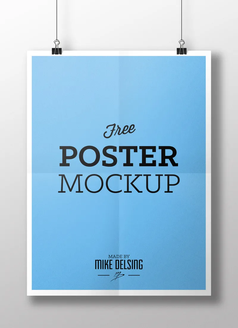 Free Poster Mockup PSD