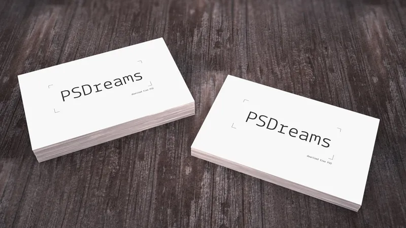 Free PSD Business Card Mockup