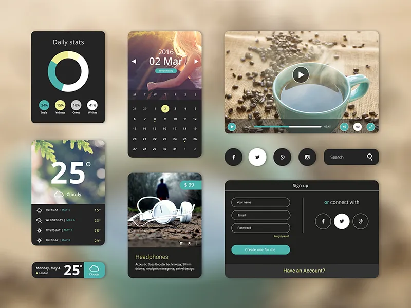 Free PSD UI Starter Kit