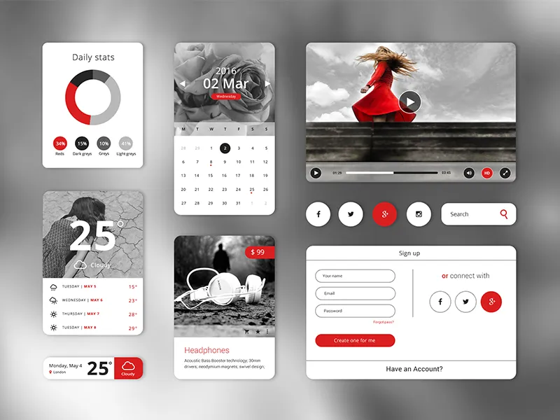 Free PSD UI Starter Kit