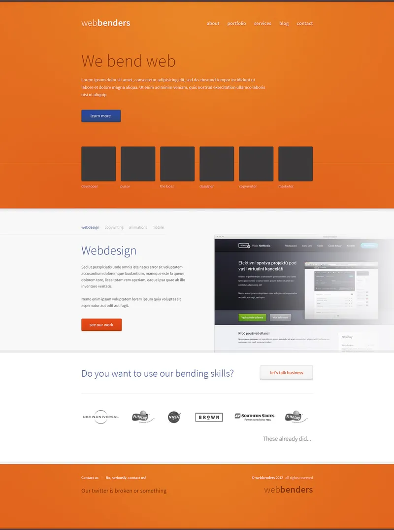 Free PSD Website Template