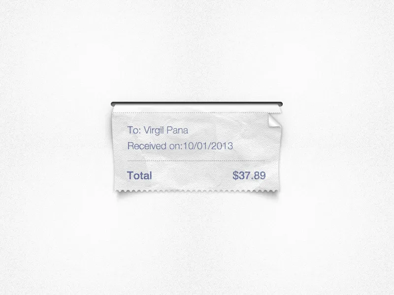 Free Receipt PSD