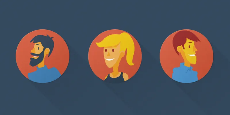 Free Set Vector Flat Avatars