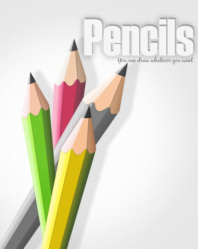 Free Vector Pencils PSD