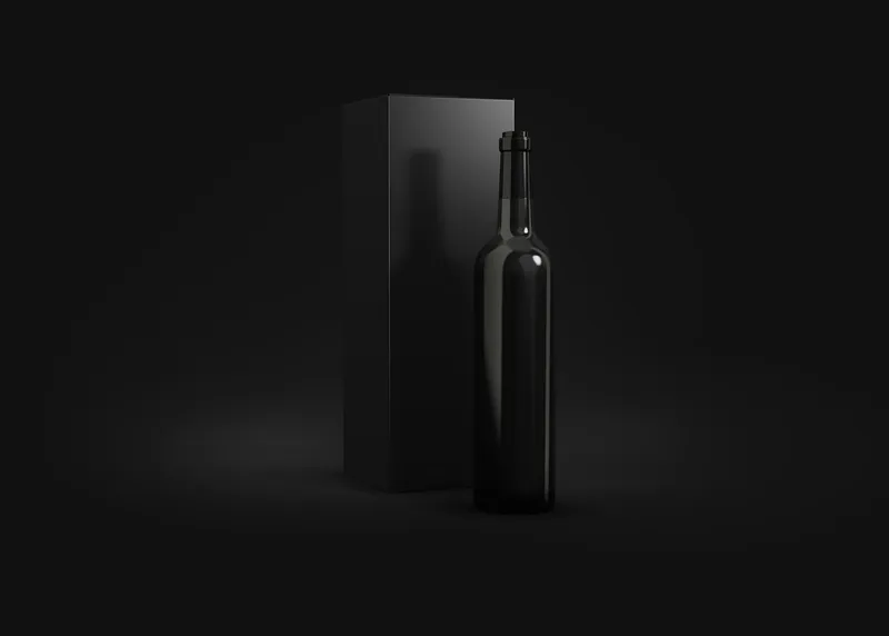 Free Wine Bottles Mockup PSD