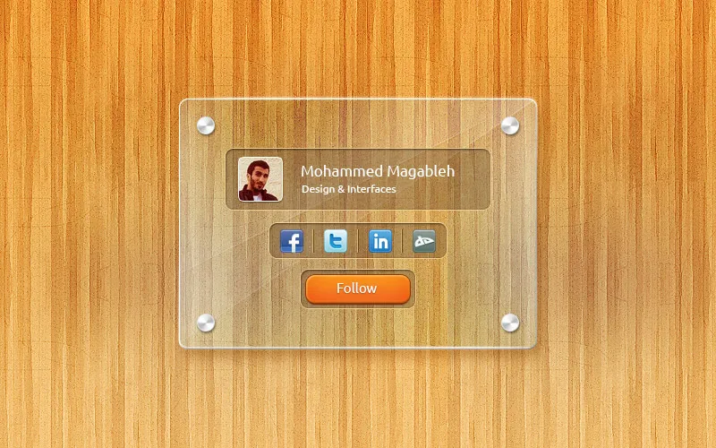 Glass Frame PSD