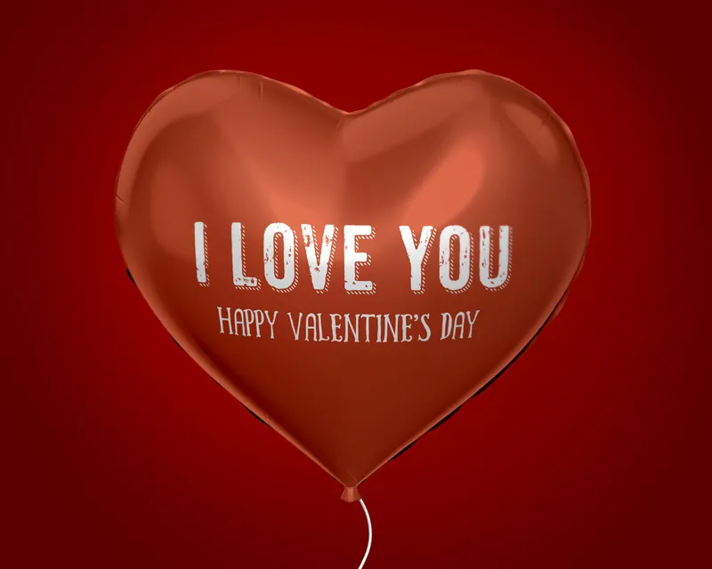 Heart Balloon PSD