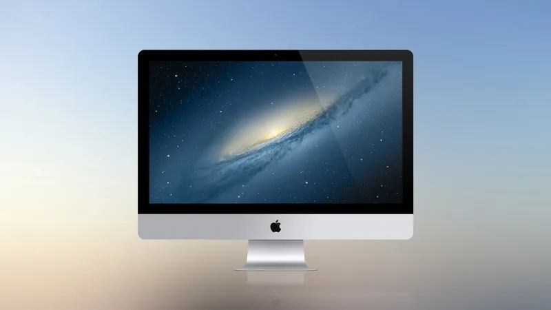 iMac 2012 Free PSD