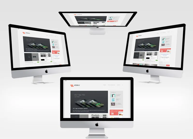iMac PSD Mockup Template