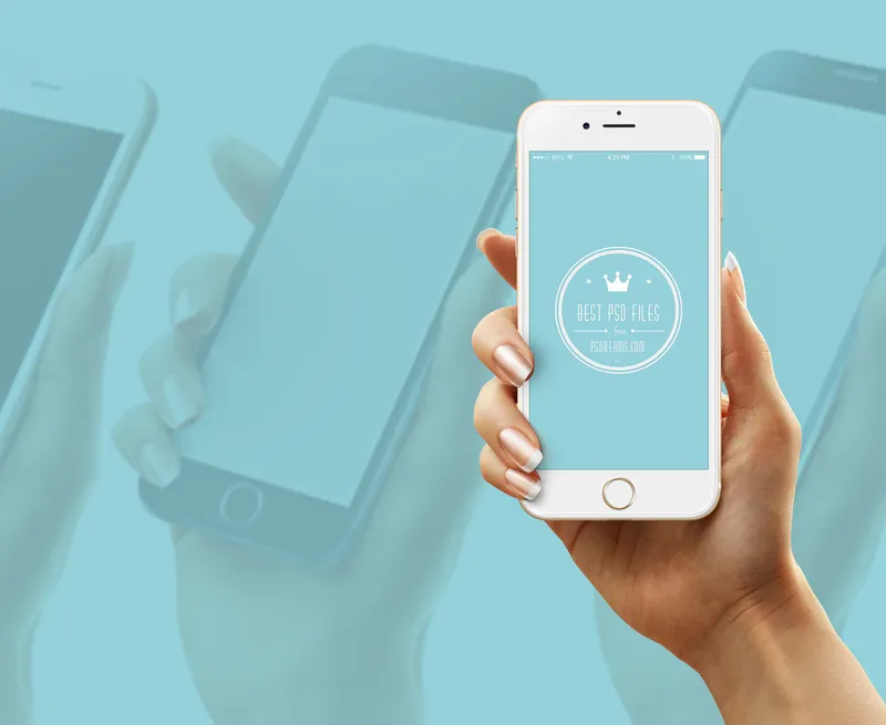 iPhone 6 Holding Hand Mockup