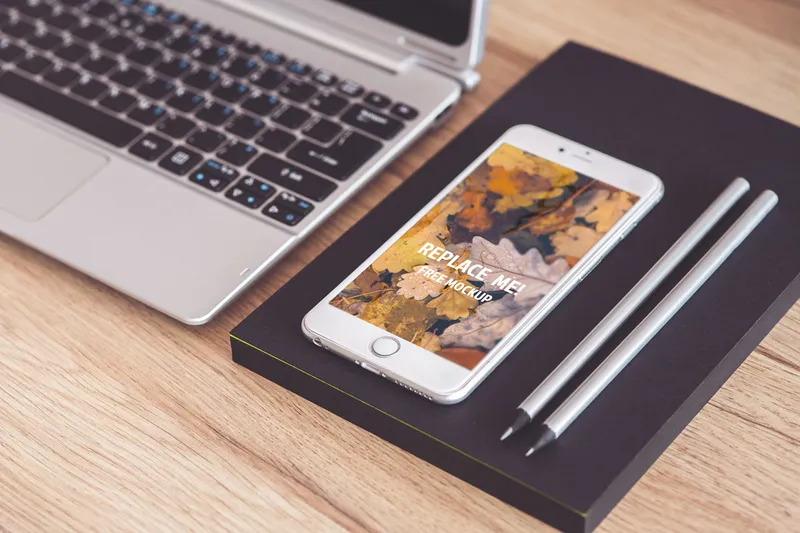iPhone 6 Plus Free PSD Mockup