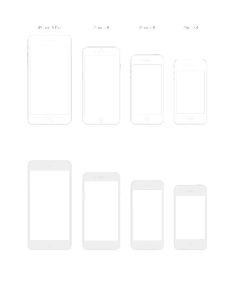 iPhone Vector Templates
