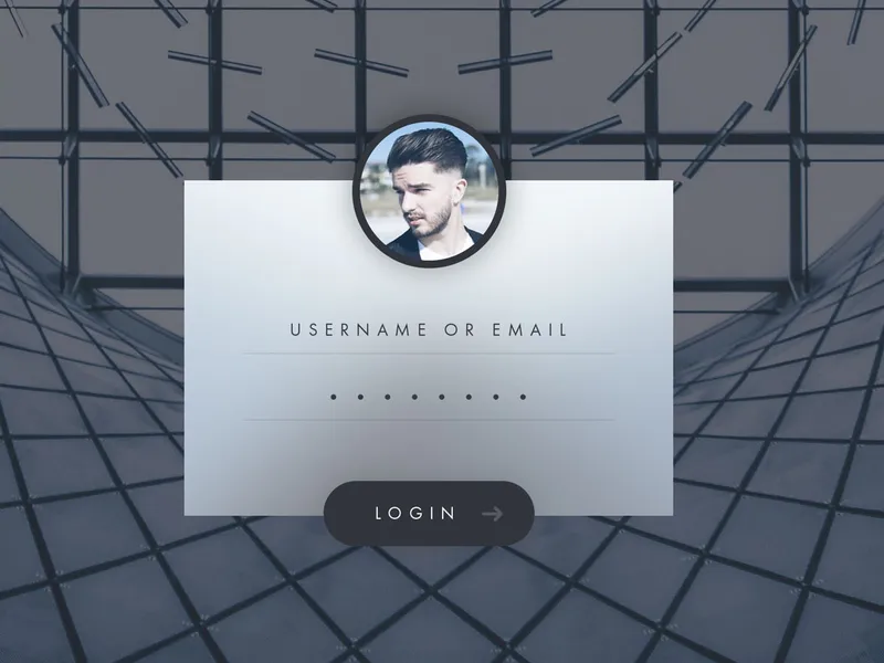 Login Free PSD