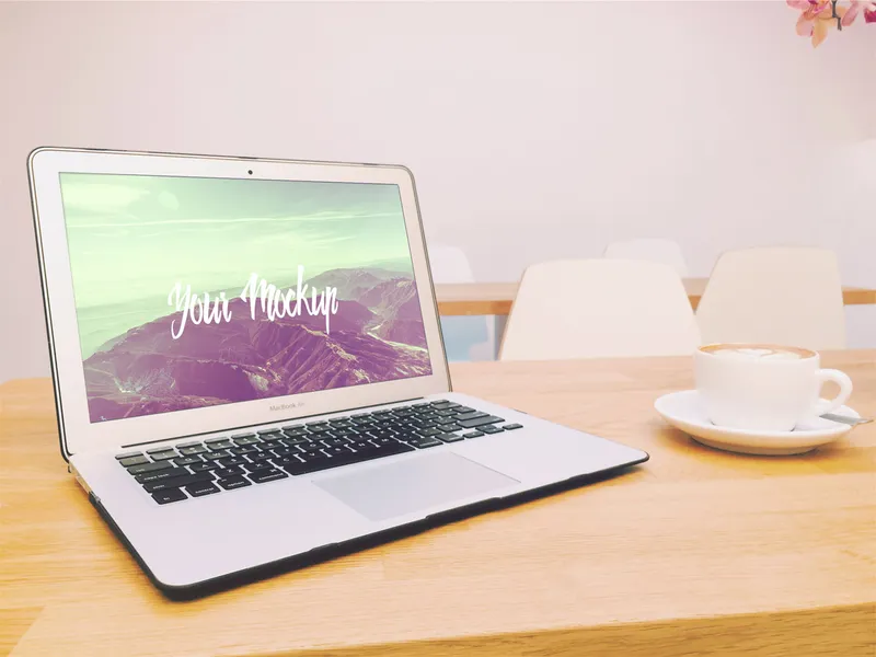 MacBook Air Mockup Free PSD