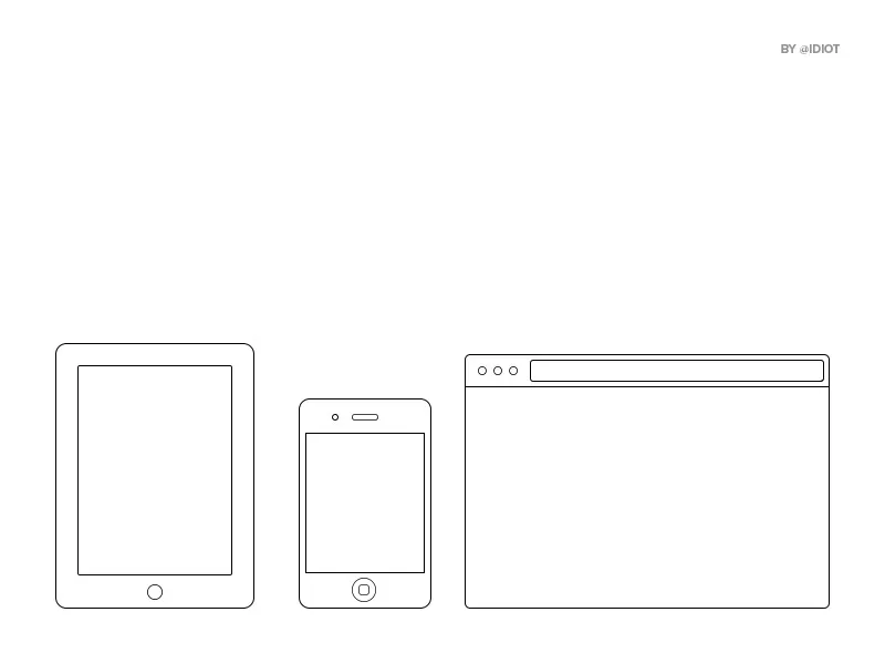 Minimal iOS & Browser Frames