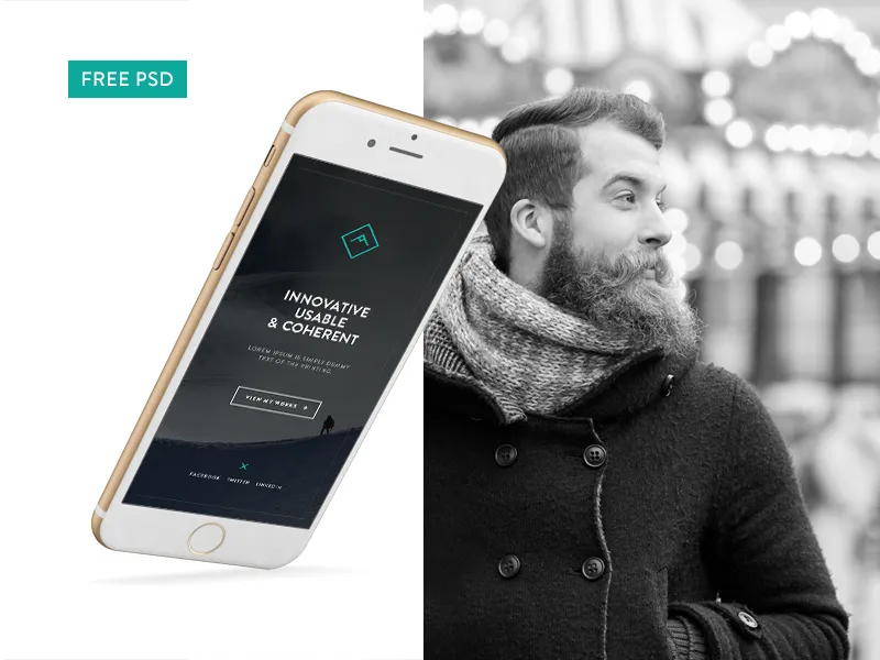 Mobile Homepage PSD