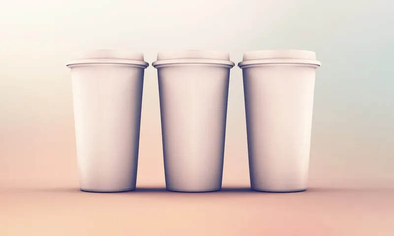 Paper Cups Mockup PSD