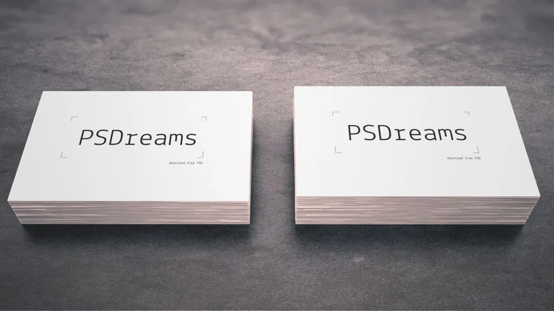 PSD Business Card Mockup
