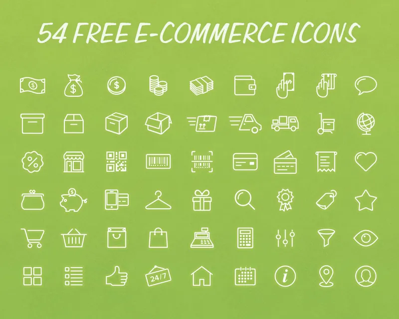 PSD e-commerce Icons Pack