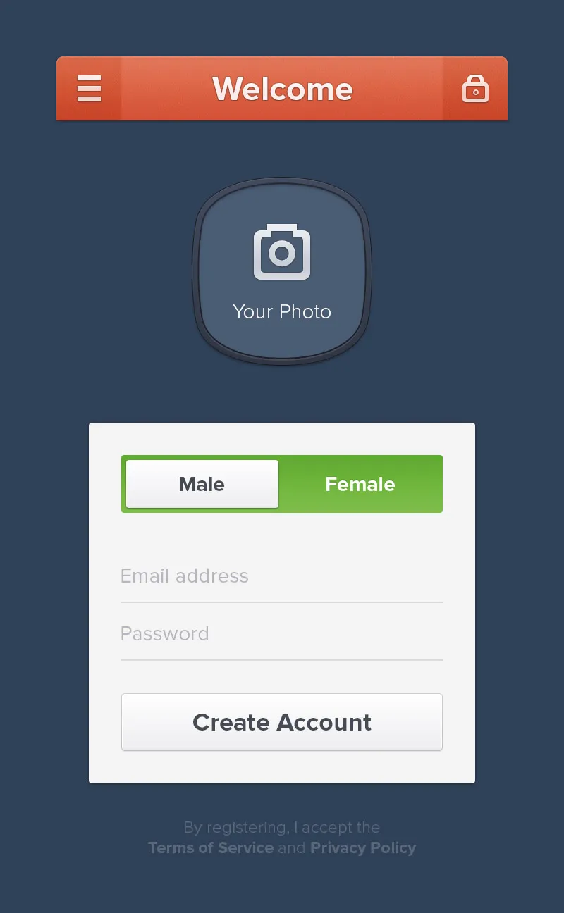 Register UI