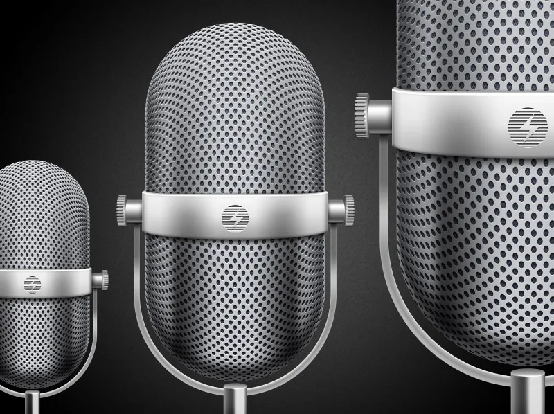 Retro Microphone PSD