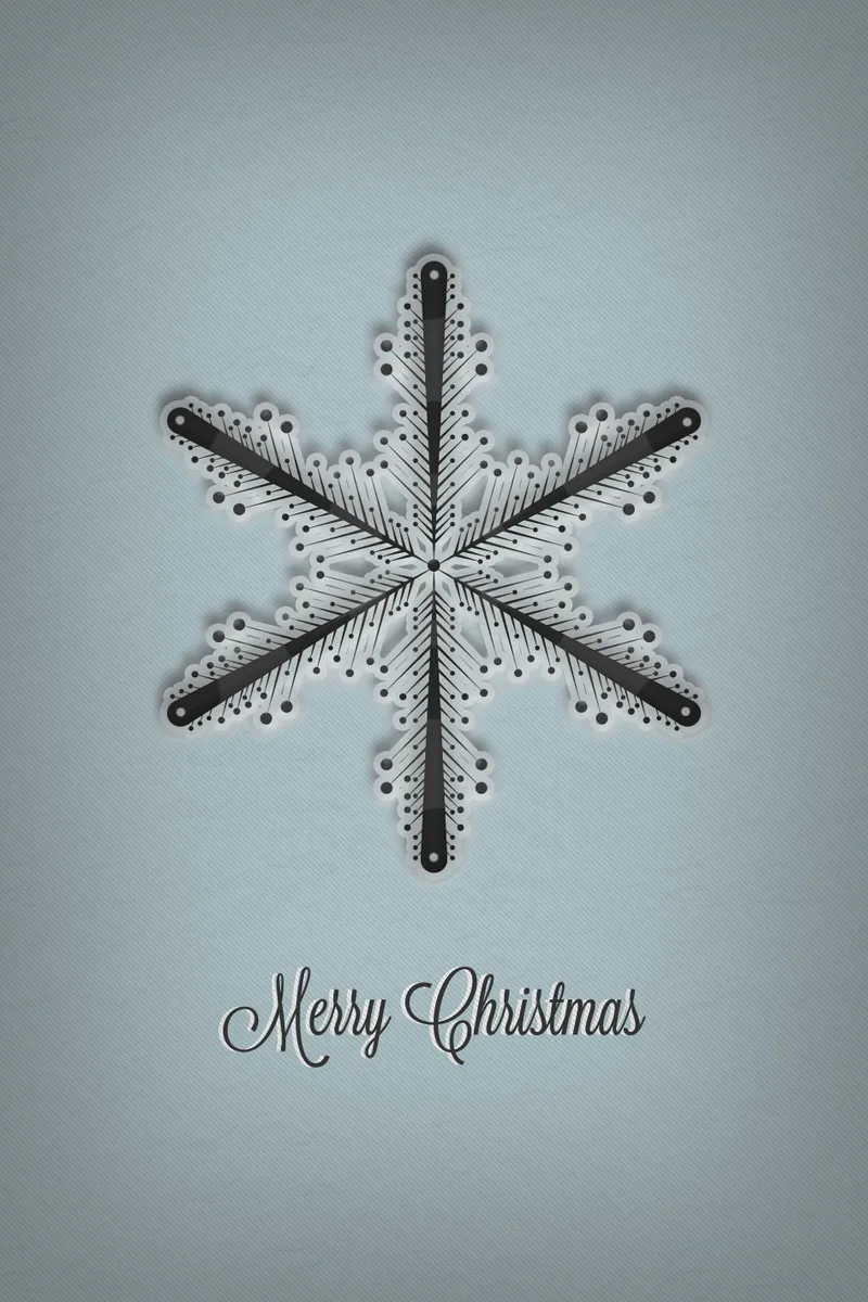 Snowflake Christmas Card