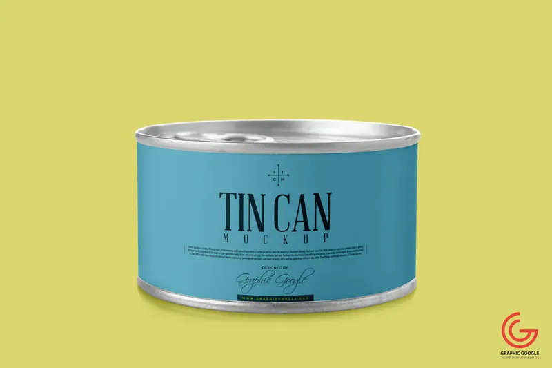 Tin Can PSD Mockup