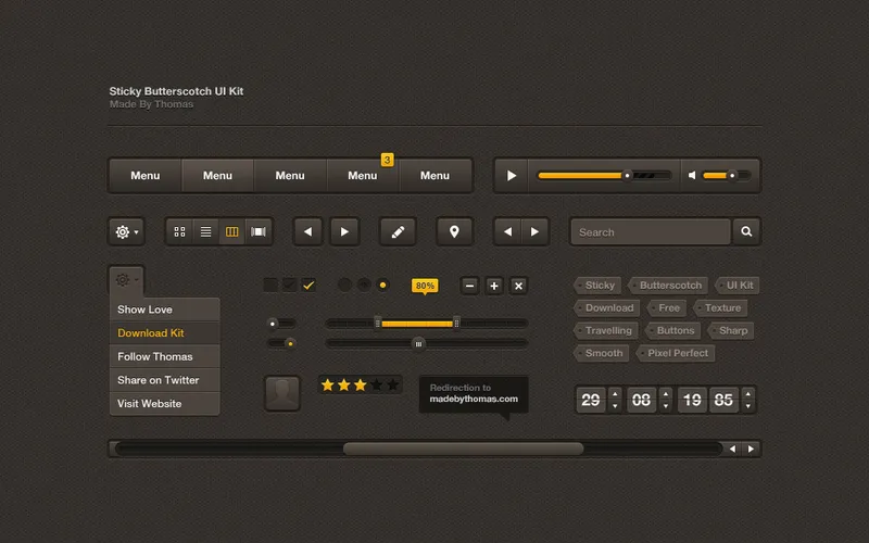 UI Kit Free PSD