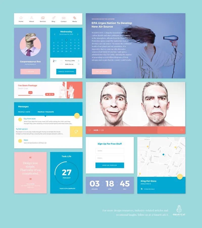 UI Kit Freebie PSD